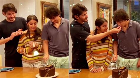 Mahesh Babu Son Gautham Birthday Celebrations With His Parents At Home