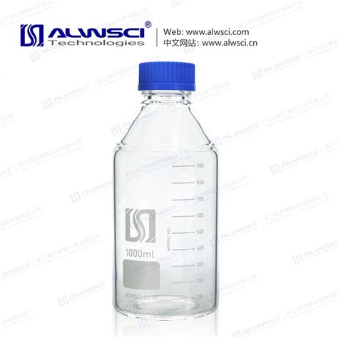 Alwsci Chromatography 1000ml Gl 45 Reagent Glass Bottle With Blue PP