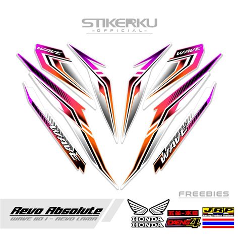 Striping Absolute Revo Cw Motif Sticker Absolute Revo