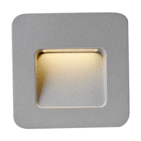 Lámpara de pared LED Luz cálida 2W Gris Bharani Tecnolite