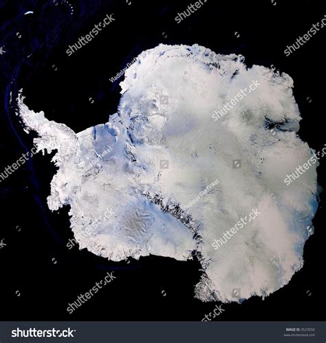 Satellite Image Of Antarctica Stock Photo 3523550 : Shutterstock