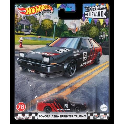 Promo Hot Wheels Toyota AE86 Sprinter Trueno Advan Boulevard R Premium