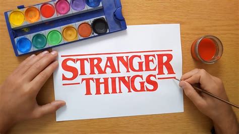 Stranger Things Logo Drawing