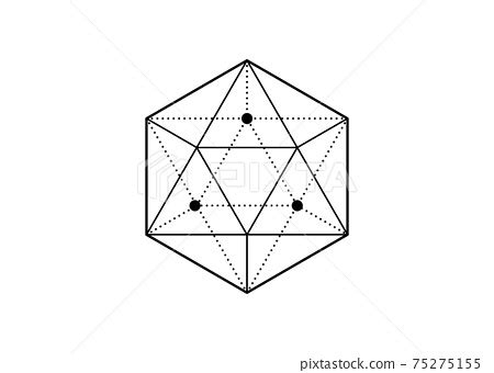 Sacred Geometry Hexagon Cube Sign Merkaba Pixta