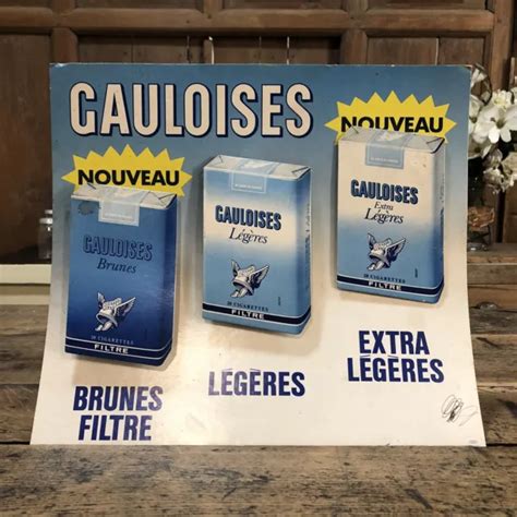 PANNEAU PUBLICITAIRE CIGARETTES Gauloises Relief - PLV Vintage Tabac ...