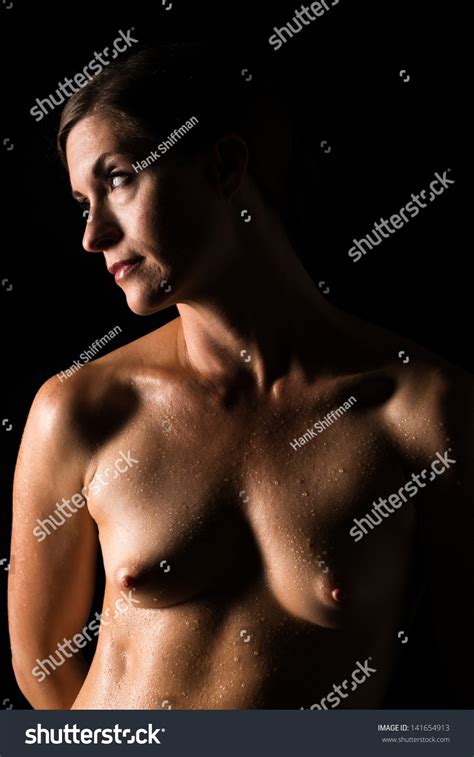 Beautiful Brunette Standing Nude Deep Shadow Stock Photo 141654913 Shutterstock