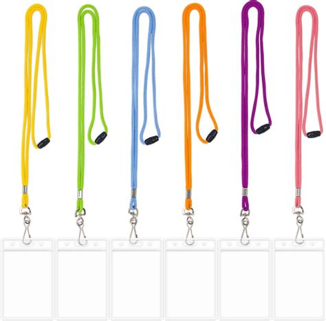 Amazon 24 Bright Lanyards With ID Badge Holders Quick Release