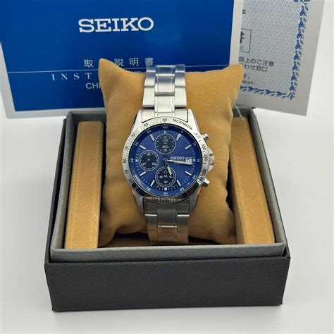 Seiko Homme Chronographe Cadran Bleu 7T92 0DW0 2011 présent