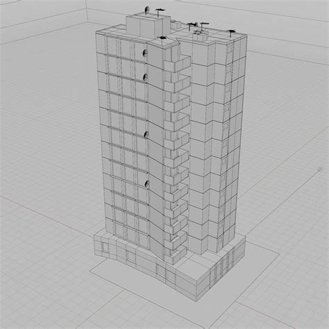 Artstation High Rise 1 3d Model Game Assets