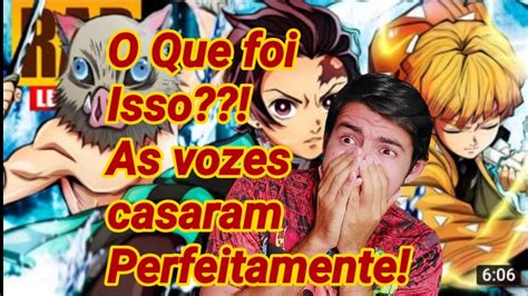 React Rap Do Tanjiro Zenitsu E Inosuke Demon Slayer Noite De