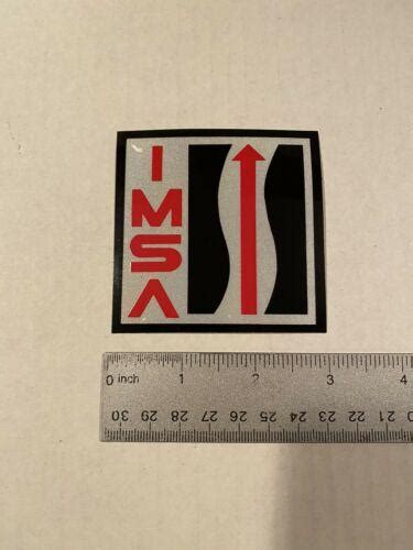 New Original Imsa Road Racing Sticker Decal 3x3 Reflective 4139829151