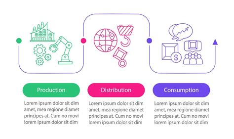 Industry Vector Infographic Template Manufacturing Production