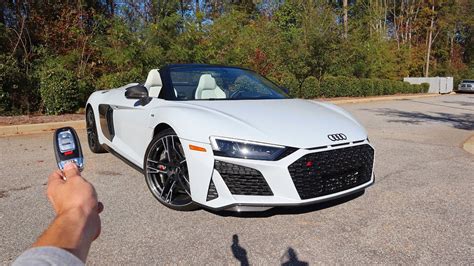 Audi R8 White Convertible