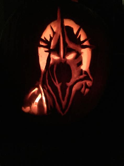 Witch King Pumkin Carving Rlotr