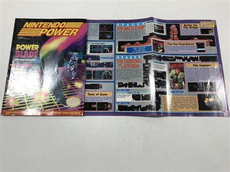 Nintendo Power Gamer Magazine Volume 23 With Poster Power Blade