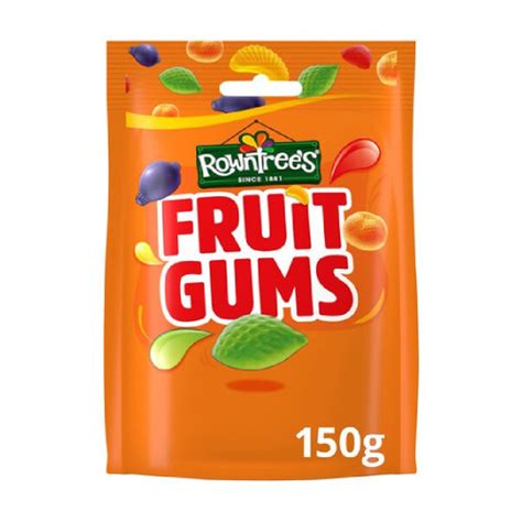 Rowntree Fruit Gums Pouch 150g British Candy Bagged Candy Sharable