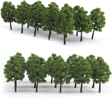 Buy HO Scale Trees Mystear 50PCS HO OO Scale 1 100 Model Trees 1 4in 3