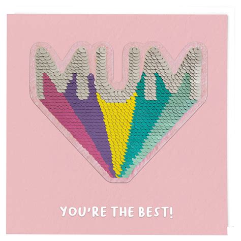 Redback Cards Sequin Mothers Day Card