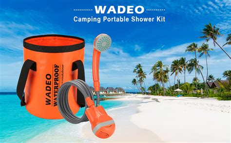 Amazon Wadeo Portable Camping Shower Head Protable Shower Pump