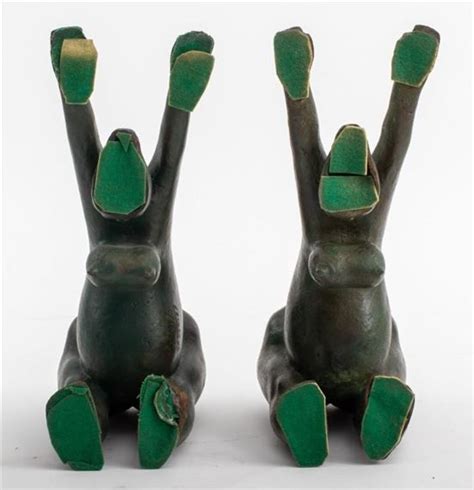 Augusto Escobedo Escobedo Bronze Nude Woman Sculptures Pair Mutualart