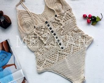 Crochet Bikini Wanderer Cowrie Shell Crochet Swimsuit