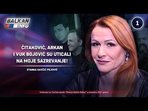 Intervju Stanka Pejovi Itakovi Arkan I Vuk Bojovi Su Uticali Na