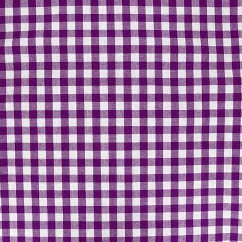 Tissu Vichy Grands Carreaux Violet X Cm Ma Petite Mercerie