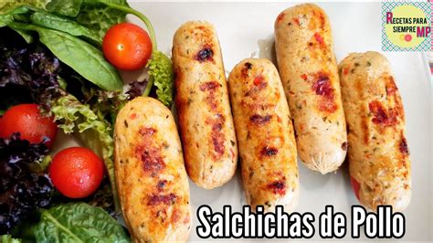 Salchichas De Pollo Caseras Naturales Saludables Pollo Youtube