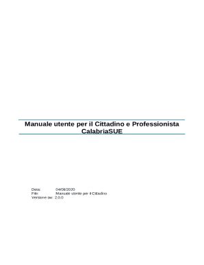 Compilabile Online Manuale Utente Per Il Cittadino Impresa Calabria