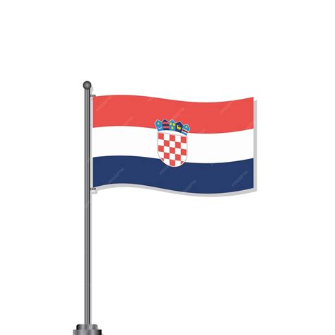 Premium Vector Illustration Of Croatia Flag Template