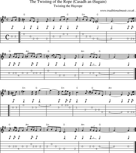 Scottish Tune, Sheetmusic, Midi, Mp3, Guitar chords & tabs: The ...