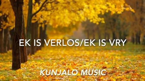 Ek Is Verlos Ek Is Vry Kunjalo Music Lyric Video YouTube