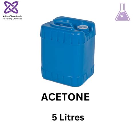 Acetone - 5 liter gallon - solvent - X-Chemicals