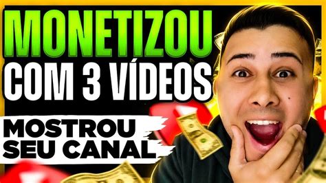 Incrível Ele Conseguiu Monetizar seu Canal Dark Apenas 3 Vídeos