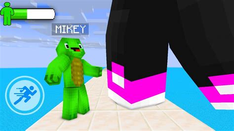 Jj Vs Mikey Giant Rush Game Maizen Minecraft Animation Youtube