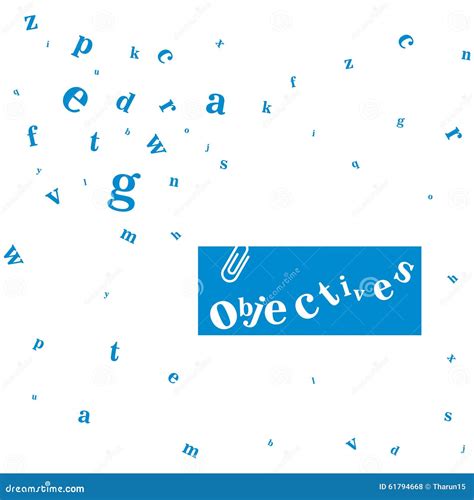 Objectives Stock Illustration Illustration Of Concept 61794668