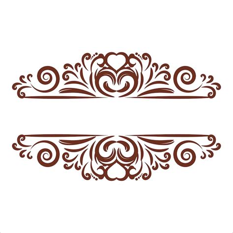 Premium Vector Vector Vintage Royal Title Border Or Text Frame