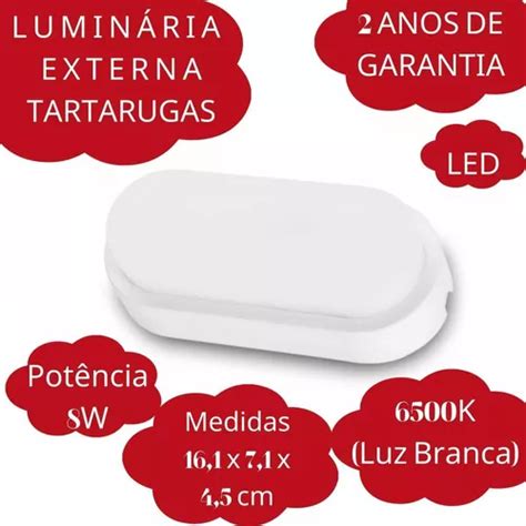 L Mpara Led G Light Kit Lumin Ria Arandela Tartaruga Externa Led Slim