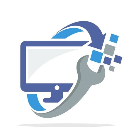 100000 Pc Repair Logo Vector Images Depositphotos