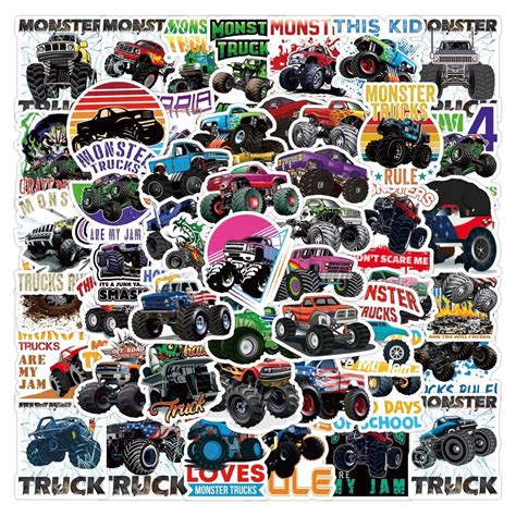 5-200 Monster Truck Stickers - Etsy