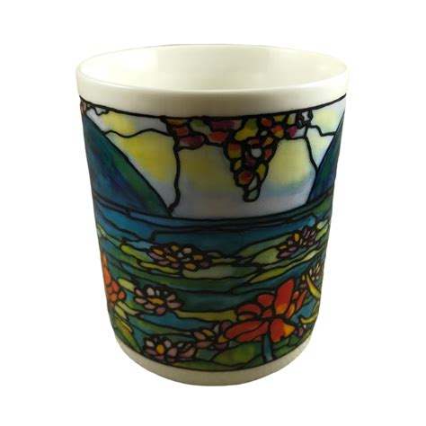 Stained Glass Floral Tiffany Inspired Mug The Museum Company Mug Barista