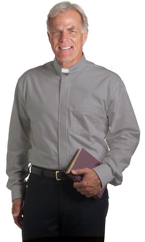 Murphy Mens Long Sleeve Tab Collar Clergy Shirt Cokesbury