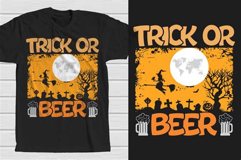 Trick Or Beer Halloween Graphic By Amazinart Creative Fabrica