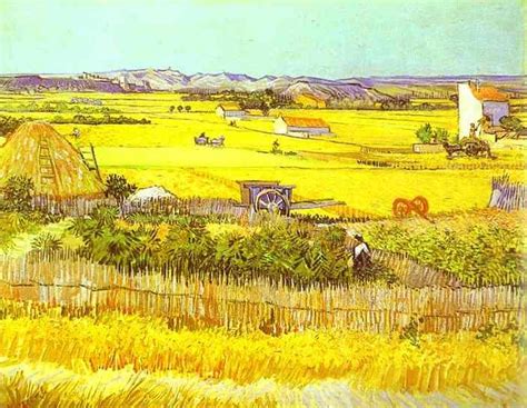 Vincent van Gogh Harvest Landscape painting | framed paintings for sale