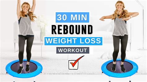 30 Minute Rebounder Workout For Weight Loss Over 50 Youtube