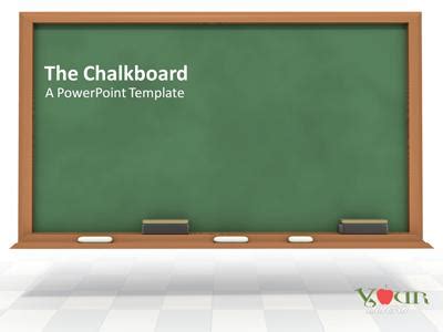 The Chalkboard A Powerpoint Template From Presentermedia