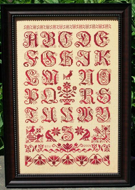 alphabet sampler   etsy