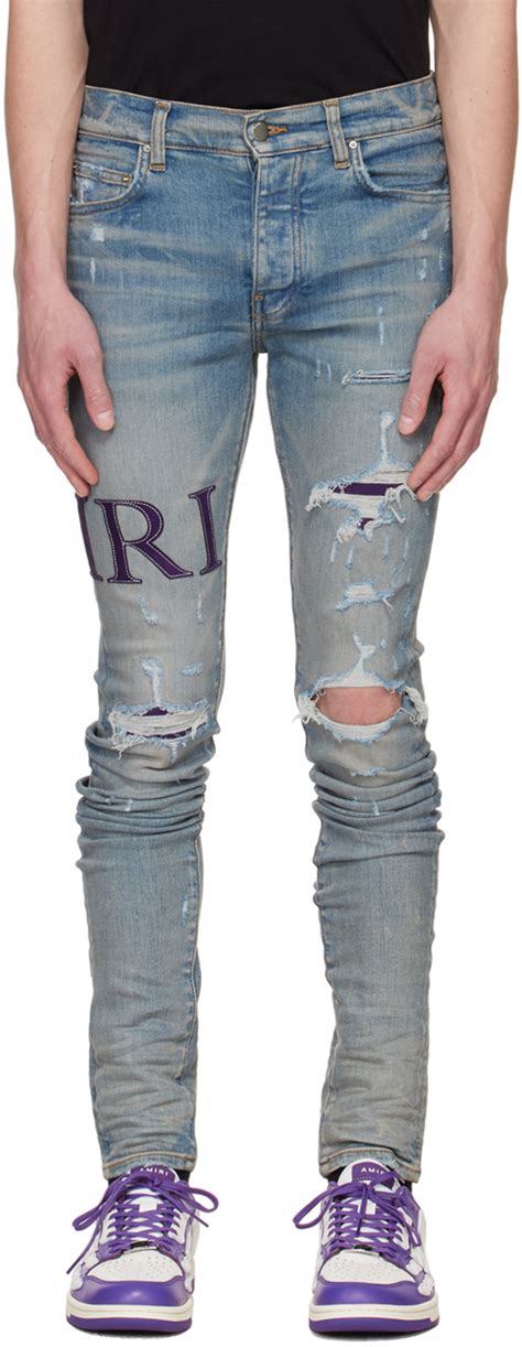 Amiri Indigo Serif Jeans Amiri