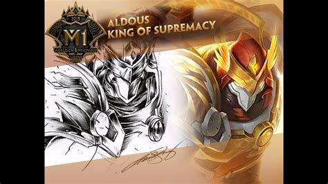 Mobile Legends Aldous M King Of Supremacy Skin Drawing Time Lapse