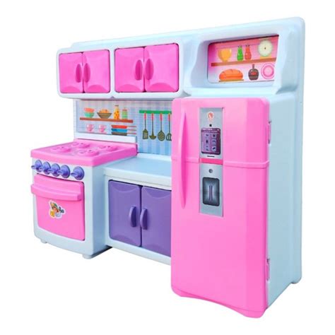 Cozinha Infantil Completa Brinquedo Kit Crian A Fog O Menina Em